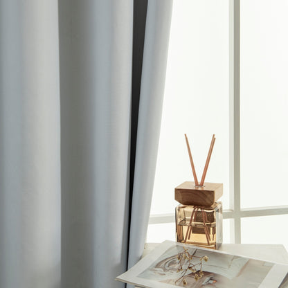 Κουρτίνα Full Blackout Σκίασης με 8 Κρίκους Soft Art 8391 140x270εκ Πάγου