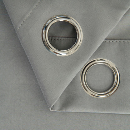 Κουρτίνα Full Blackout Σκίασης με 8 Κρίκους Soft Art 8391 140x270εκ Γκρι