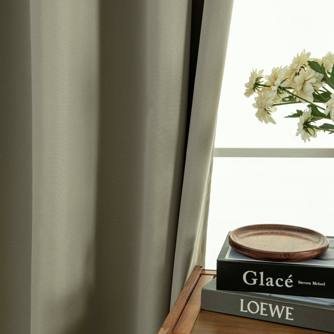 Κουρτίνα Full Blackout Σκίασης με 8 Κρίκους Soft Art 8391 140x270εκ Μπεζ