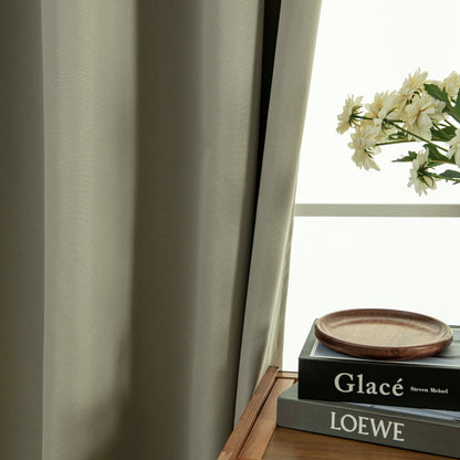 Κουρτίνα Full Blackout Σκίασης με 8 Κρίκους Soft Art 8391 140x270εκ Μπεζ