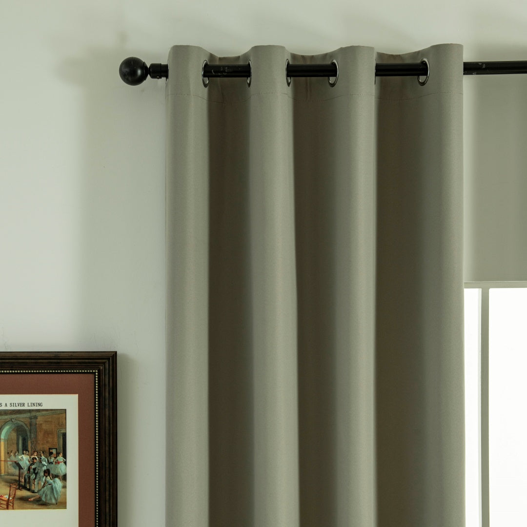 Κουρτίνα Full Blackout Σκίασης με 8 Κρίκους Soft Art 8391 140x270εκ Μπεζ