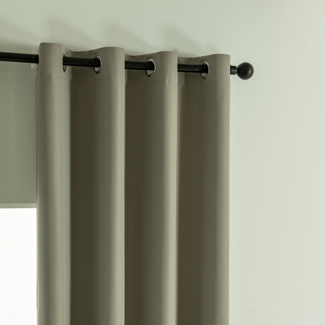 Κουρτίνα Full Blackout Σκίασης με 8 Κρίκους Soft Art 8391 140x270εκ Μπεζ