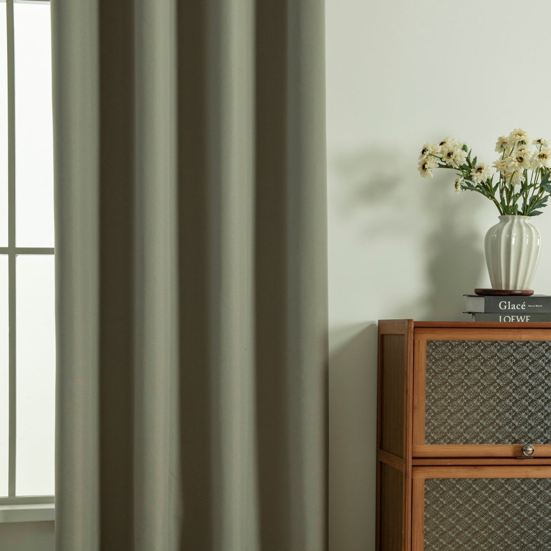 Κουρτίνα Full Blackout Σκίασης με 8 Κρίκους Soft Art 8391 140x270εκ Μπεζ