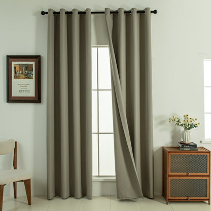 Κουρτίνα Full Blackout Σκίασης με 8 Κρίκους Soft Art 8391 140x270εκ Μπεζ