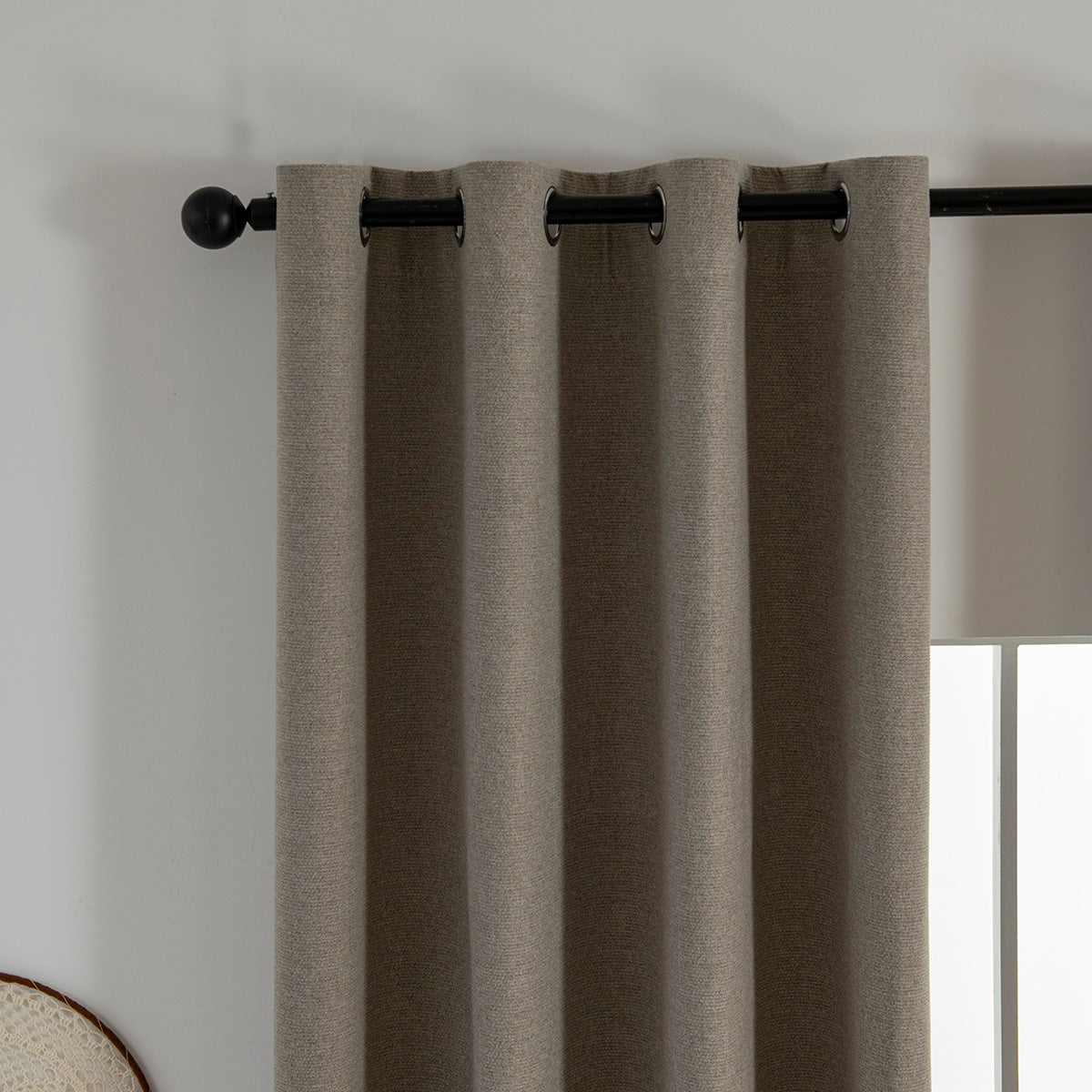 Κουρτίνα Full Blackout Σκίασης με 8 Κρίκους Elite Art 8392 140x270εκ Μπεζ