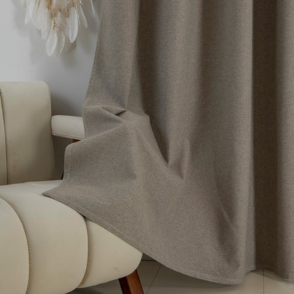 Κουρτίνα Full Blackout Σκίασης με 8 Κρίκους Elite Art 8392 140x270εκ Μπεζ