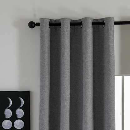 Κουρτίνα Full Blackout Σκίασης με 8 Κρίκους Elite Art 8392 140x270εκ Σκούρο Γκρι