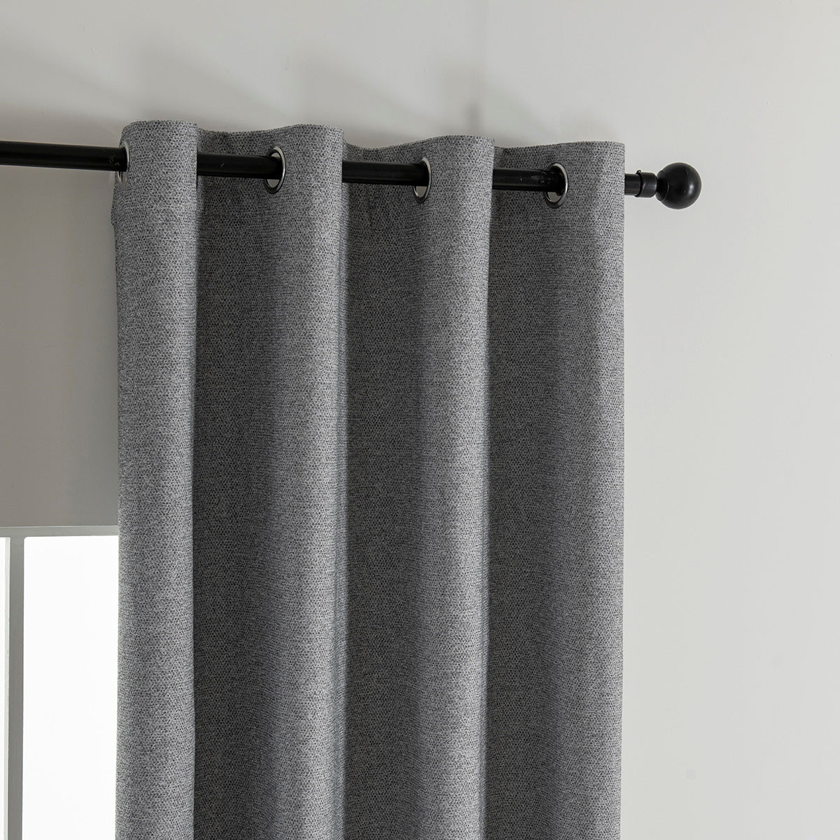 Κουρτίνα Full Blackout Σκίασης με 8 Κρίκους Elite Art 8392 140x270εκ Σκούρο Γκρι