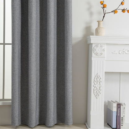 Κουρτίνα Full Blackout Σκίασης με 8 Κρίκους Elite Art 8392 140x270εκ Σκούρο Γκρι