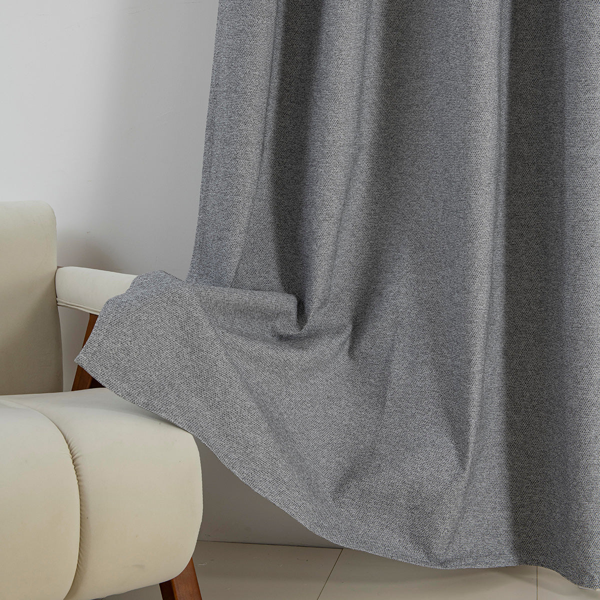 Κουρτίνα Full Blackout Σκίασης με 8 Κρίκους Elite Art 8392 140x270εκ Σκούρο Γκρι