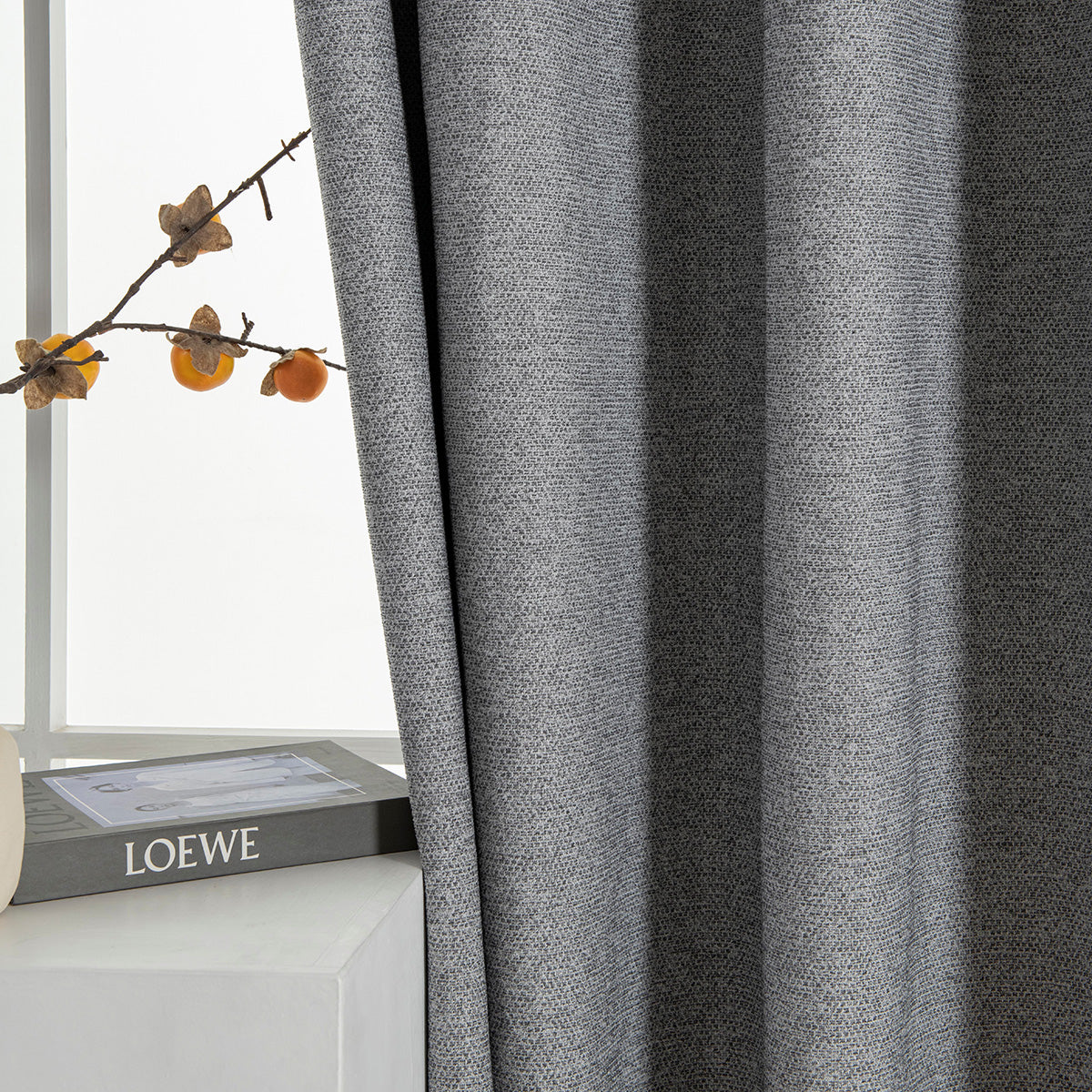 Κουρτίνα Full Blackout Σκίασης με 8 Κρίκους Elite Art 8392 140x270εκ Σκούρο Γκρι