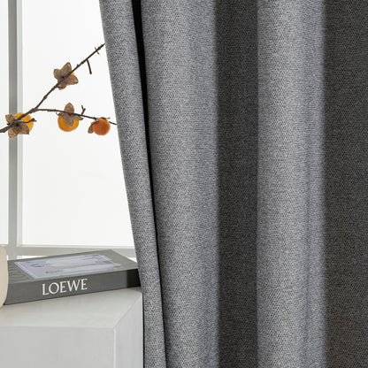 Κουρτίνα Full Blackout Σκίασης με 8 Κρίκους Elite Art 8392 140x270εκ Σκούρο Γκρι