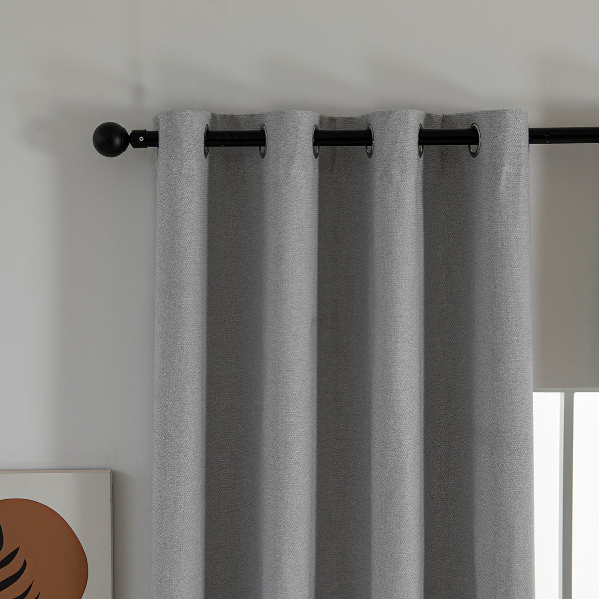 Κουρτίνα Full Blackout Σκίασης με 8 Κρίκους Elite Art 8392 140x270εκ Ασημί