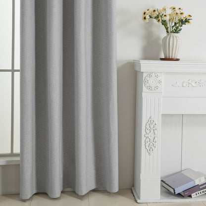 Κουρτίνα Full Blackout Σκίασης με 8 Κρίκους Elite Art 8392 140x270εκ Ασημί