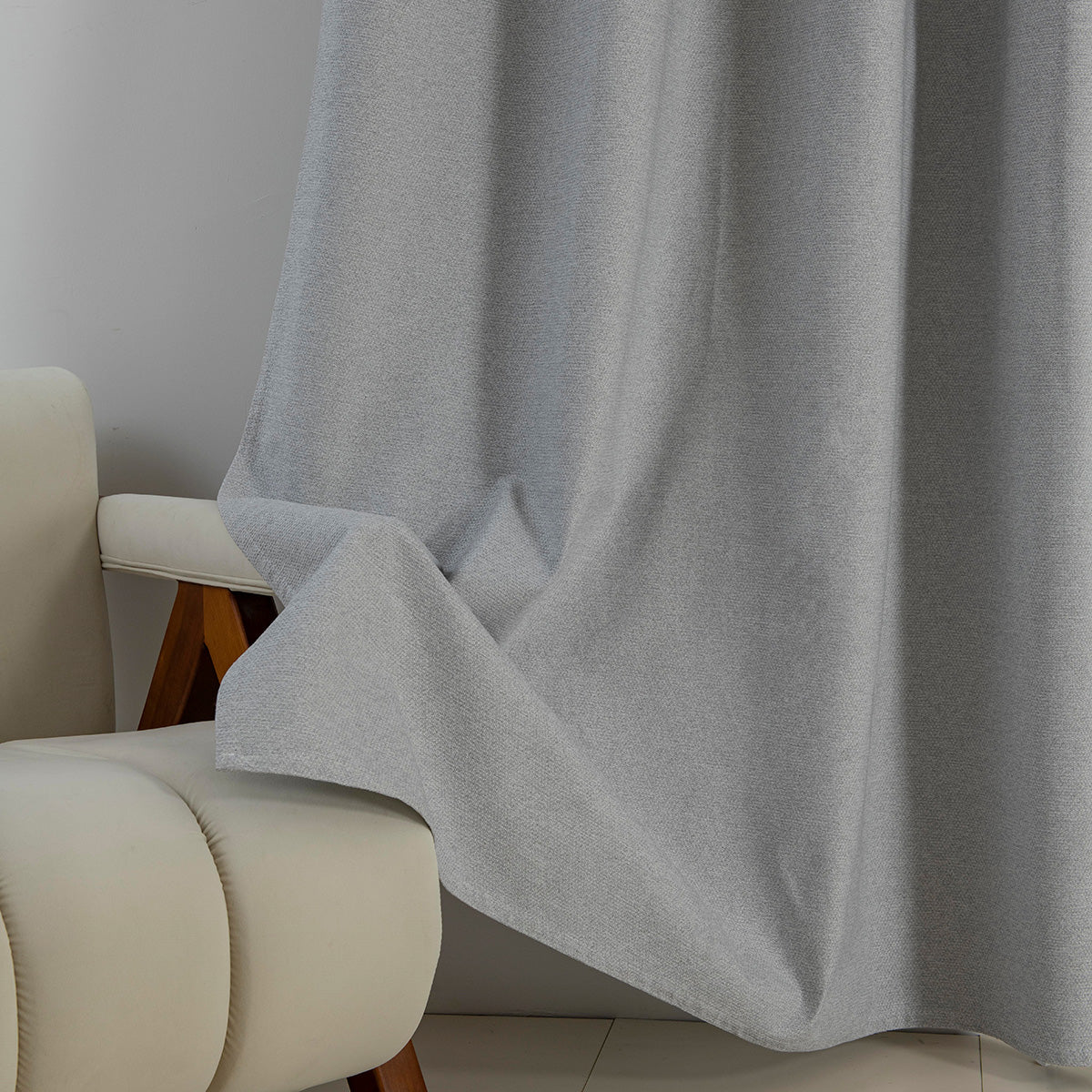 Κουρτίνα Full Blackout Σκίασης με 8 Κρίκους Elite Art 8392 140x270εκ Ασημί