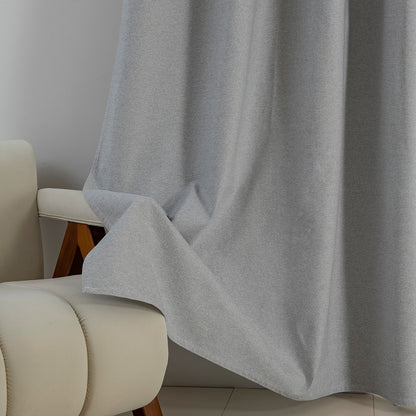 Κουρτίνα Full Blackout Σκίασης με 8 Κρίκους Elite Art 8392 140x270εκ Ασημί