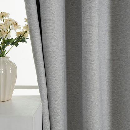 Κουρτίνα Full Blackout Σκίασης με 8 Κρίκους Elite Art 8392 140x270εκ Ασημί