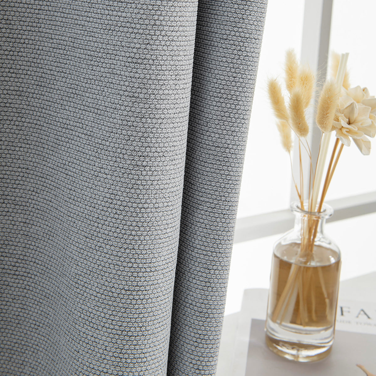 Κουρτίνα Full Blackout Σκίασης με 8 Κρίκους Elite Art 8392 140x270εκ Γκρι