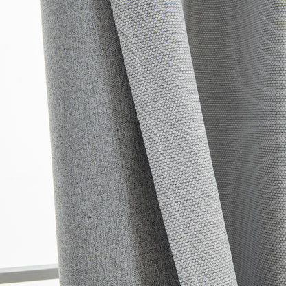 Κουρτίνα Full Blackout Σκίασης με 8 Κρίκους Elite Art 8392 140x270εκ Γκρι