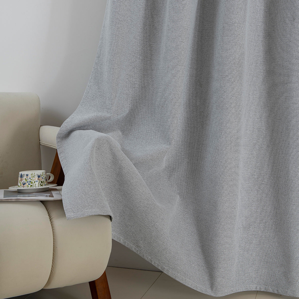 Κουρτίνα Full Blackout Σκίασης με 8 Κρίκους Elite Art 8392 140x270εκ Γκρι