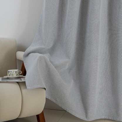 Κουρτίνα Full Blackout Σκίασης με 8 Κρίκους Elite Art 8392 140x270εκ Γκρι