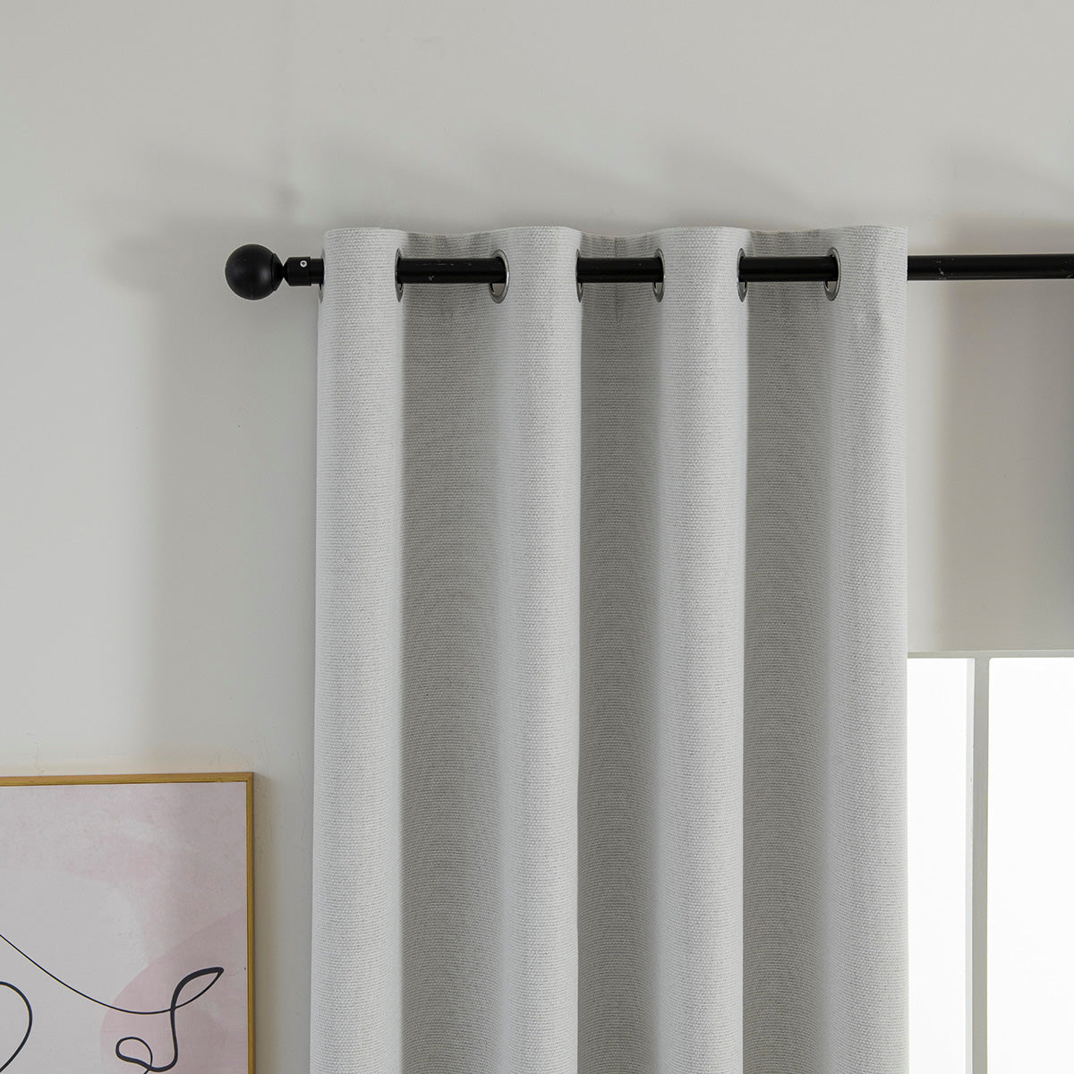 Κουρτίνα Full Blackout Σκίασης με 8 Κρίκους Elite Art 8392 140x270εκ Πάγου