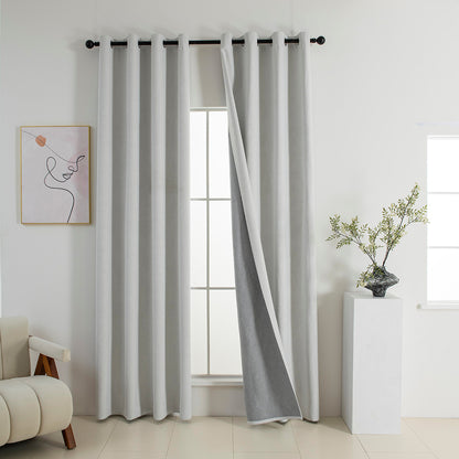 Κουρτίνα Full Blackout Σκίασης με 8 Κρίκους Elite Art 8392 140x270εκ Πάγου