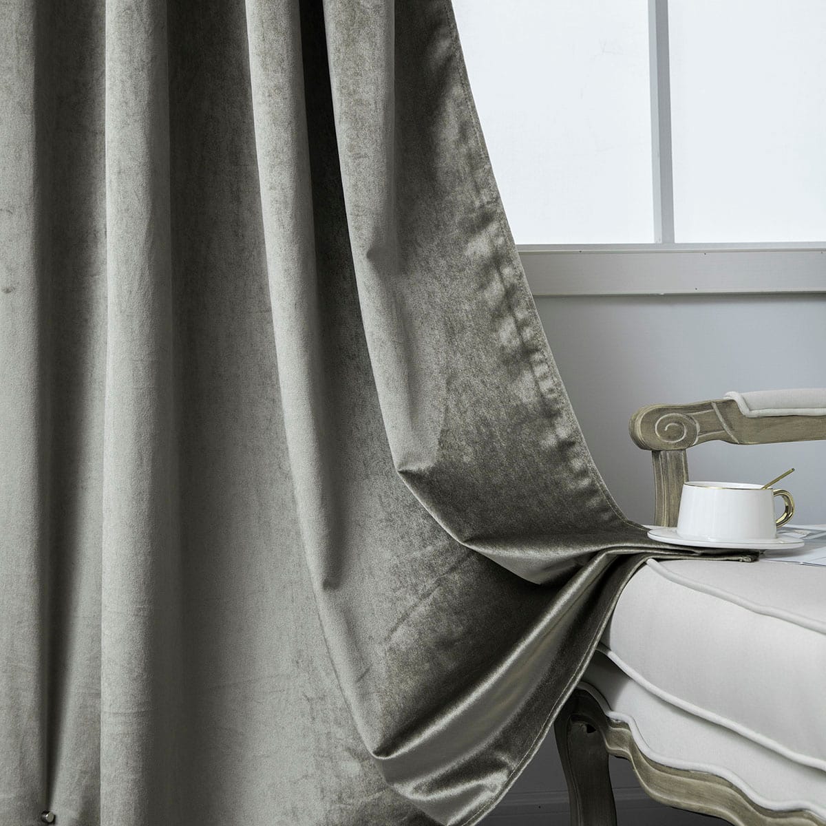 Κουρτίνα Βελούδο Σκίασης με 8 Μεταλλικούς Κρίκους Art 8399 140x270εκ Βιζόν