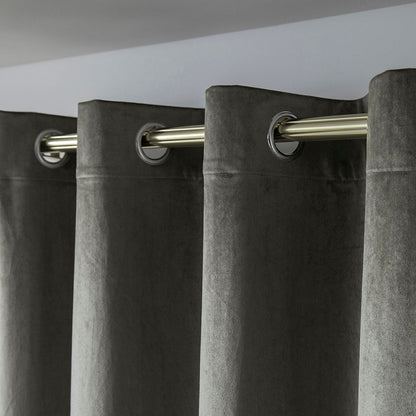 Κουρτίνα Βελούδο Σκίασης με 8 Μεταλλικούς Κρίκους Art 8399 140x270εκ Βιζόν