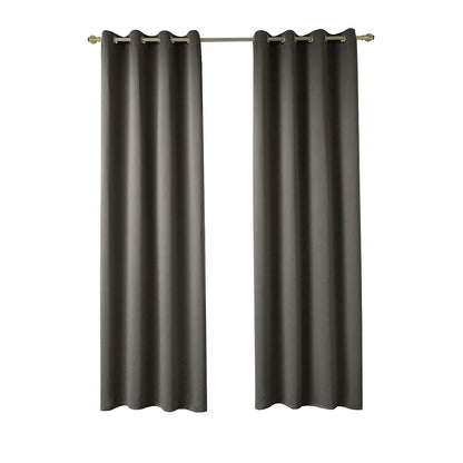 Κουρτίνα Blackout Σκίασης με 8 Κρίκους Ideal Art 8400 140x270εκ Καφέ