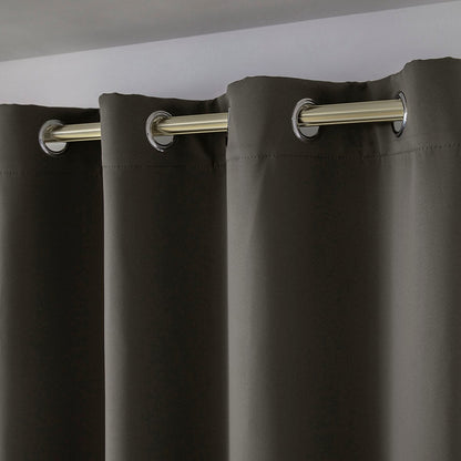 Κουρτίνα Blackout Σκίασης με 8 Κρίκους Ideal Art 8400 140x270εκ Καφέ