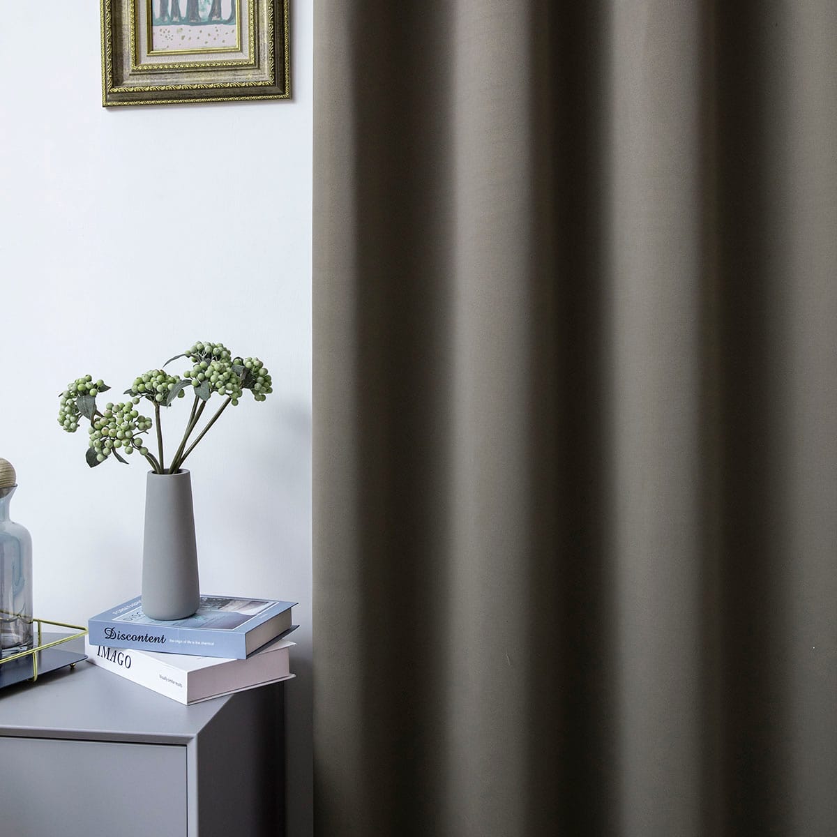 Ύφασμα Κουρτίνας Blackout Σκίασης Ideal Art 8400 Ύφασμα Φ280 Καφέ