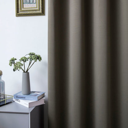 Κουρτίνα Blackout Σκίασης με 8 Κρίκους Ideal Art 8400 140x270εκ Καφέ