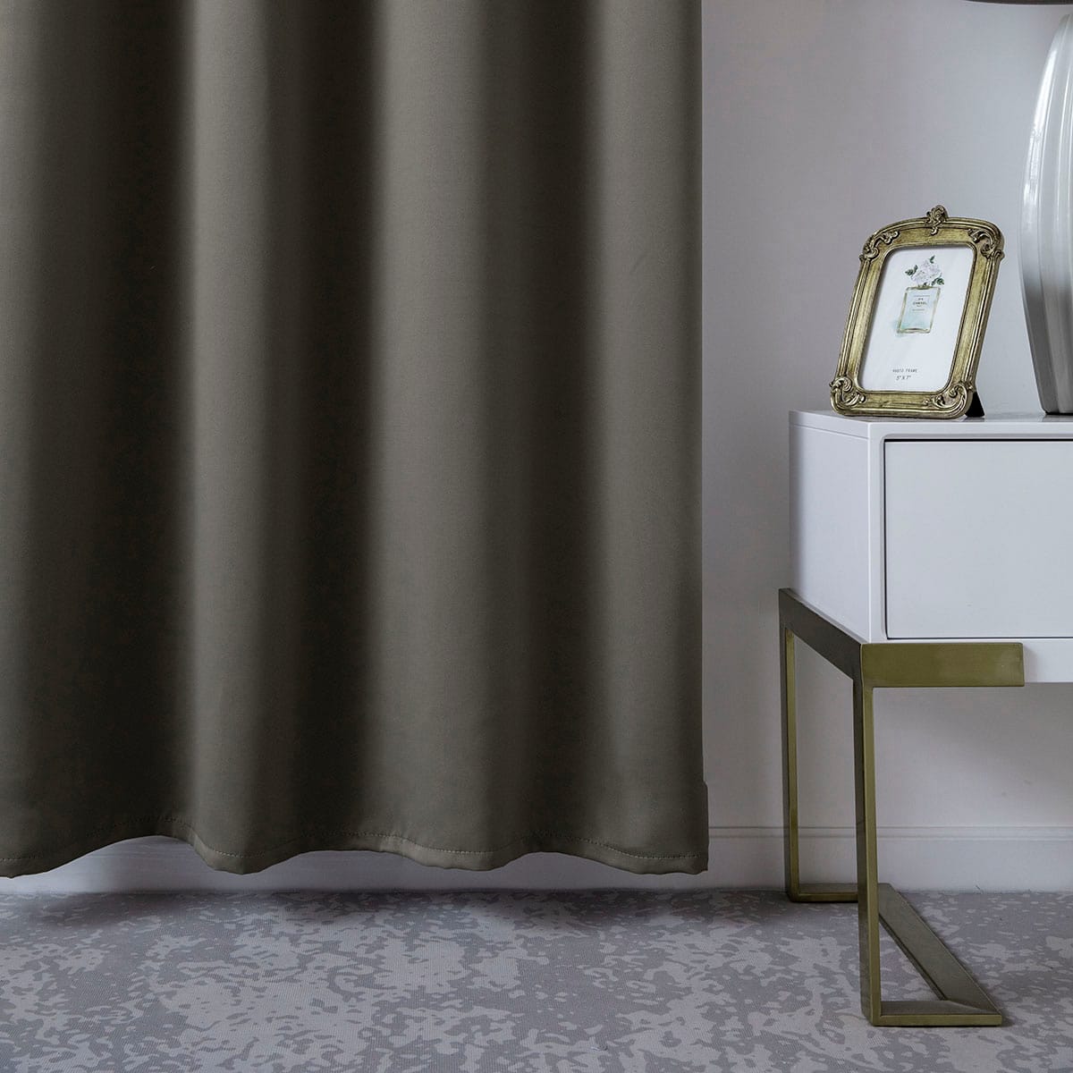 Κουρτίνα Blackout Σκίασης με 8 Κρίκους Ideal Art 8400 140x270εκ Καφέ