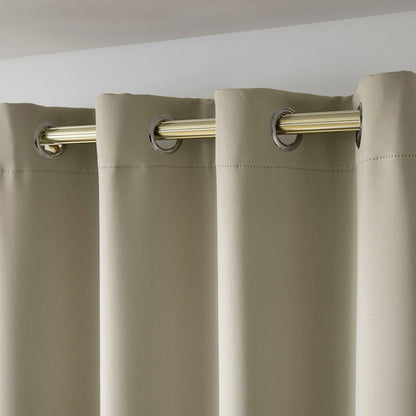 Κουρτίνα Blackout Σκίασης με 8 Κρίκους Ideal Art 8400 140x270εκ Άμμου