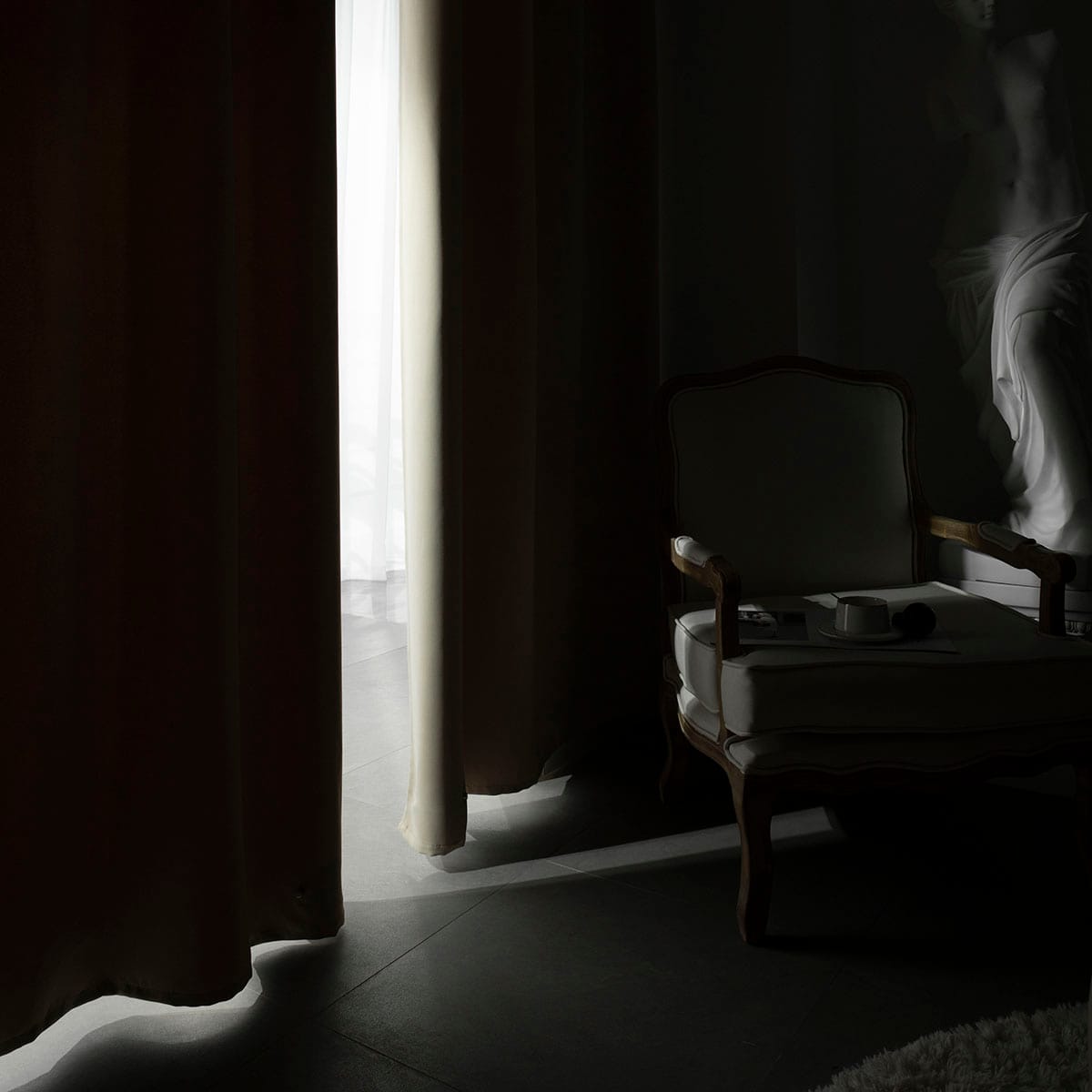 Κουρτίνα Blackout Σκίασης με 8 Κρίκους Ideal Art 8400 140x270εκ Άμμου