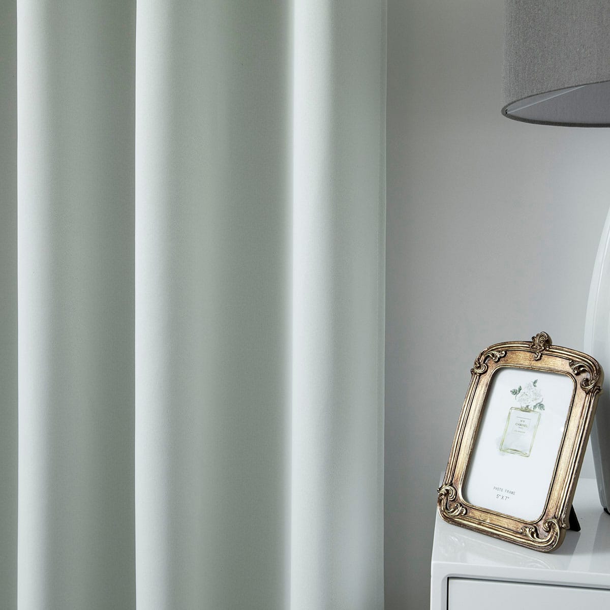 Κουρτίνα Blackout Σκίασης με 8 Κρίκους Ideal Art 8400 140x270εκ Γκρι