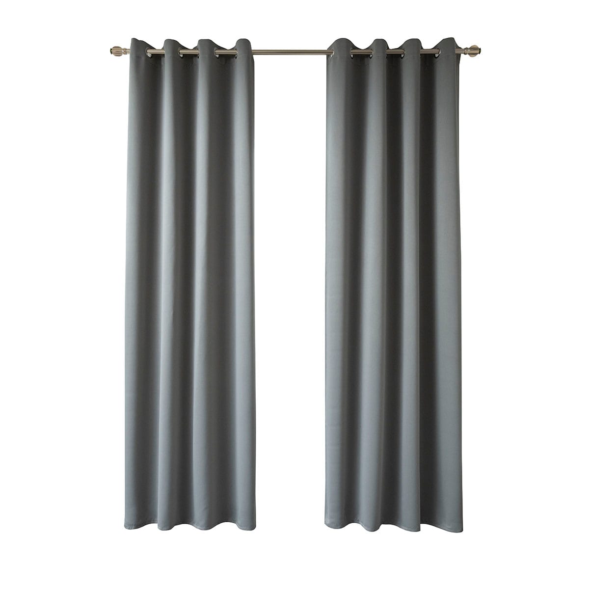 Κουρτίνα Blackout Σκίασης με 8 Κρίκους Art Ideal 8400 140x270εκ Ανθρακίτης