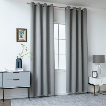 Κουρτίνα Blackout Σκίασης με 8 Κρίκους Art Ideal 8400 140x270εκ Ανθρακίτης