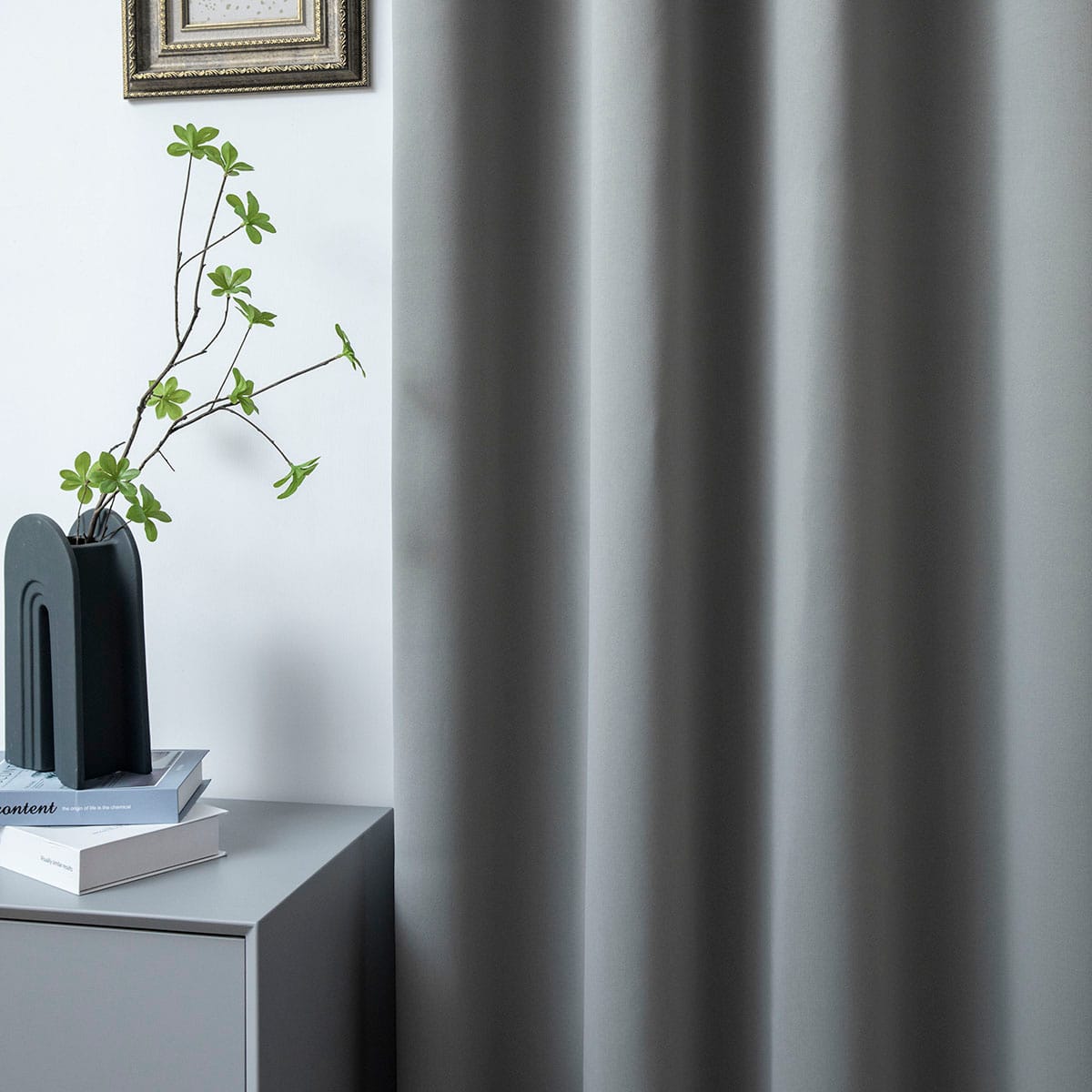 Κουρτίνα Blackout Σκίασης με 8 Κρίκους Art Ideal 8400 140x270εκ Ανθρακίτης