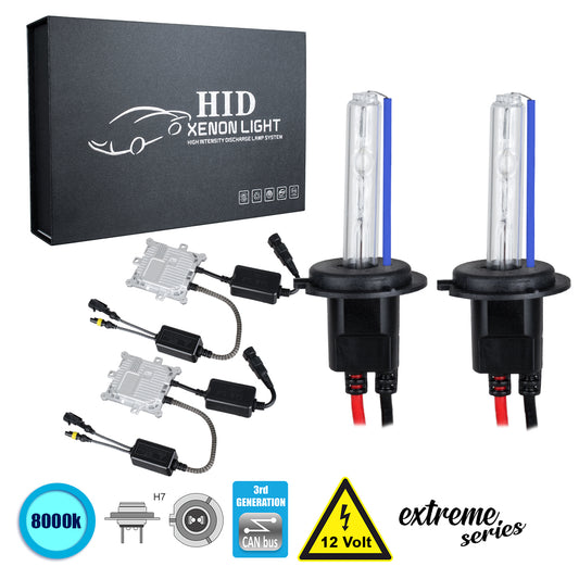 84158 H7 XCB Line KIT Βασικού Φωτισμού Αυτοκινήτου & Μοτοσυκλέτας 3rd Generation Can-Bus Extreme Series XENON 110W 10350lm DC 9-16V Αδιάβροχο IP65 Ψυχρό Λευκό 8000K