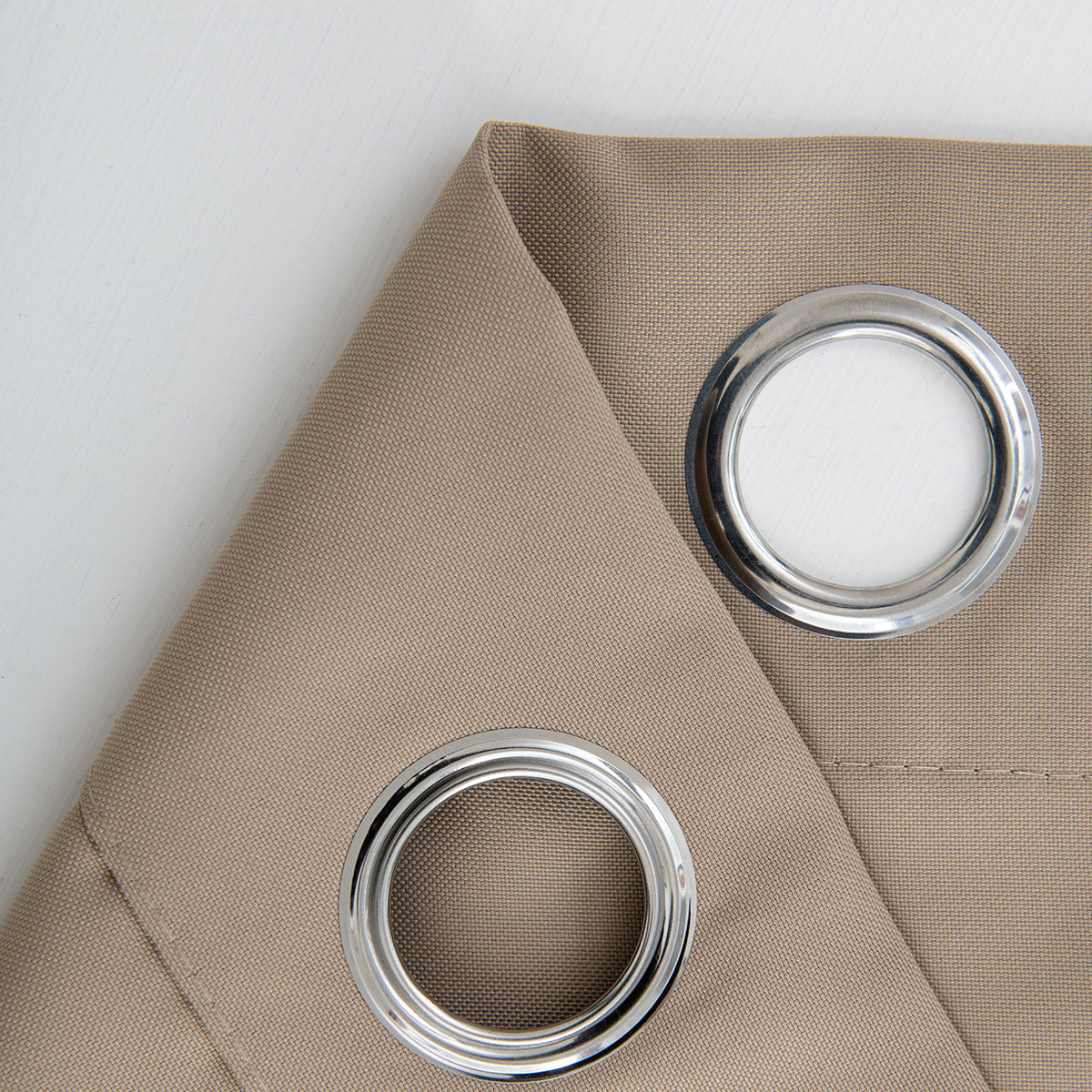 Κουρτίνα Μεσαίας Σκίασης με 8 Μεταλλικούς Κρίκους Effect Art 8443 140x270εκ Μπεζ