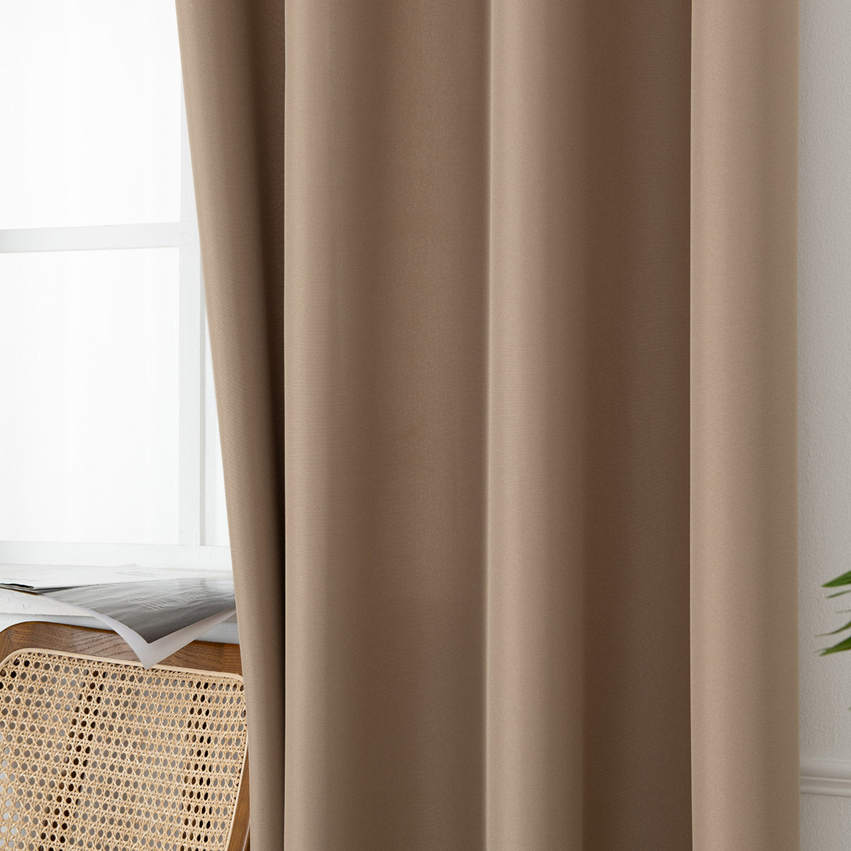 Κουρτίνα Μεσαίας Σκίασης με 8 Μεταλλικούς Κρίκους Effect Art 8443 140x270εκ Μπεζ