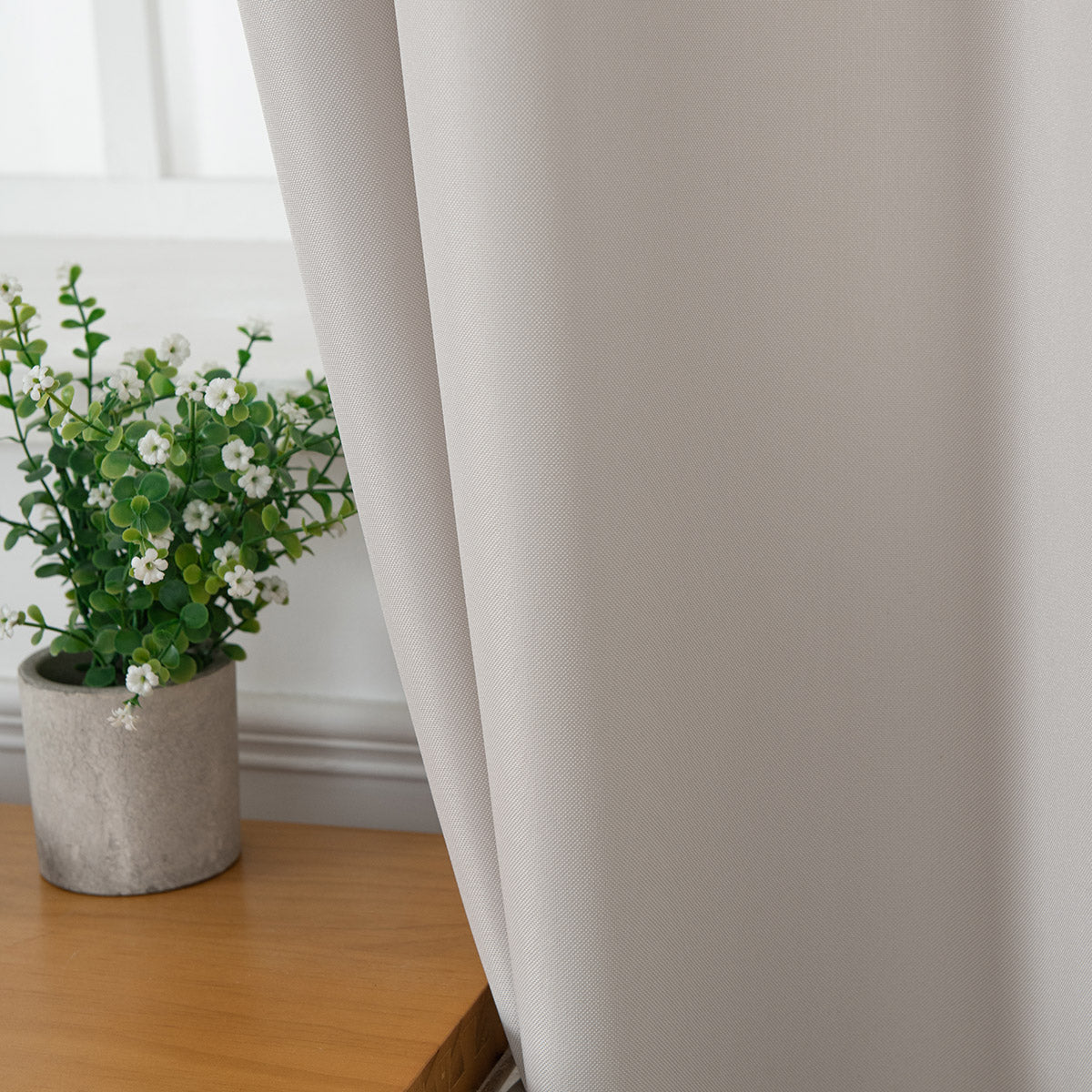 Κουρτίνα Μεσαίας Σκίασης με 8 Μεταλλικούς Κρίκους Effect Art 8443 140x270εκ Εκρού