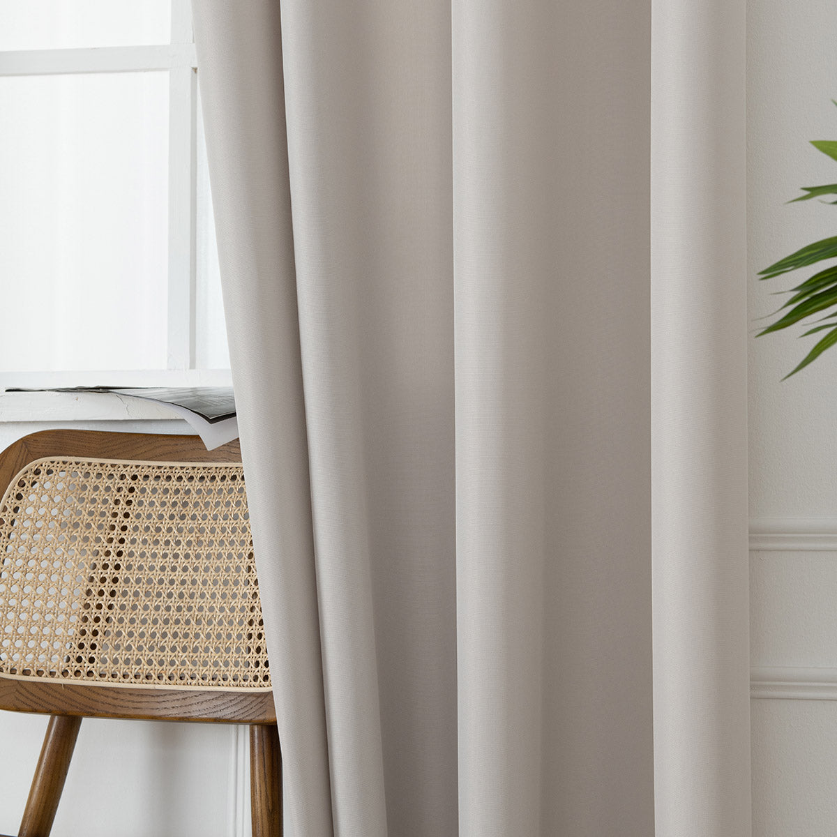 Κουρτίνα Μεσαίας Σκίασης με 8 Μεταλλικούς Κρίκους Effect Art 8443 140x270εκ Εκρού