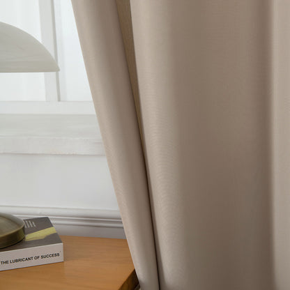Κουρτίνα Μεσαίας Σκίασης με 8 Μεταλλικούς Κρίκους Effect Art 8443 140x270εκ Άμμου