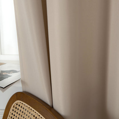 Κουρτίνα Μεσαίας Σκίασης με 8 Μεταλλικούς Κρίκους Effect Art 8443 140x270εκ Άμμου