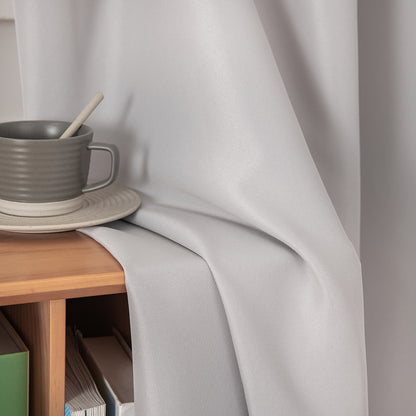 Κουρτίνα Μεσαίας Σκίασης με 8 Μεταλλικούς Κρίκους Effect Art 8443 140x270εκ Ασημί