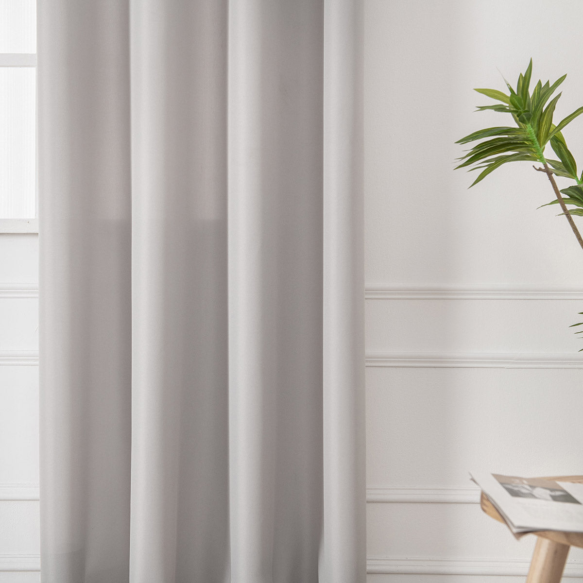 Ύφασμα Κουρτίνας με το Μέτρο Μεσαίας Σκίασης Effect Art 8443 Φ320 Ασημί