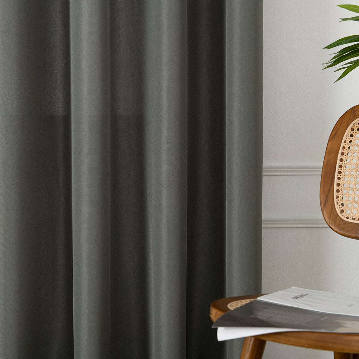 Ύφασμα Κουρτίνας με το Μέτρο Μεσαίας Σκίασης Effect Art 8443 Φ320 Ανθρακί